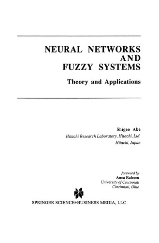 Cover for Neural Networks and Fuzzy Systems