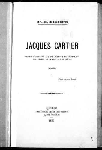 Cover for Jacques Cartier