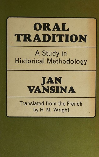 Cover for Oral tradition