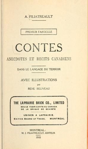 Cover for Contes