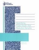 Cover for Quantifying public health risk reduction benefits