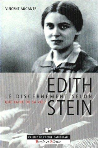 Cover for Le Discernement selon d'Edith Stein 