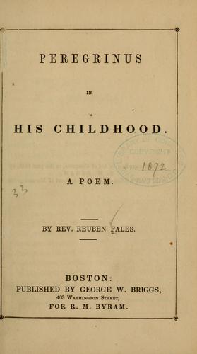 Cover for Peregrinus in his childhood.