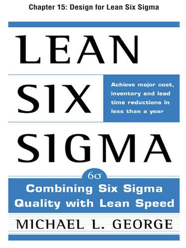 Cover for Design for Lean Six Sigma