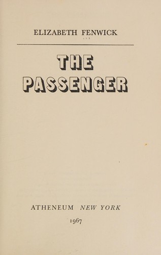 Cover for The passenger.