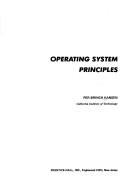 Cover for Operating system principles.
