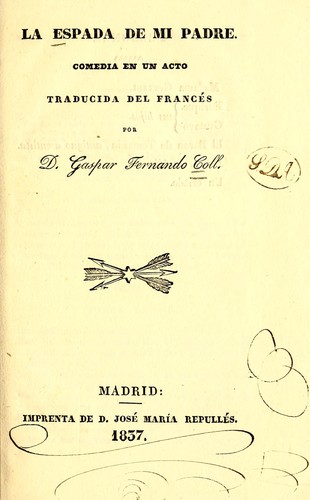 Cover for La espada de mi padre