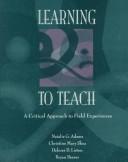 Cover for Learning to teach