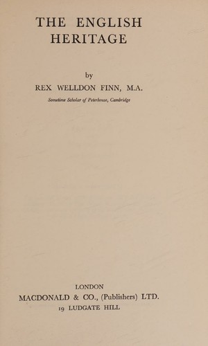 Cover for The English heritage