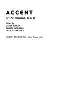 Cover for Accent; an anthology, 1940-60