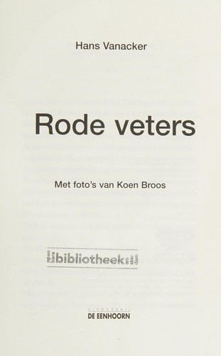 Cover for Rode veters