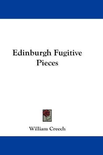 Cover for Edinburgh Fugitive Pieces