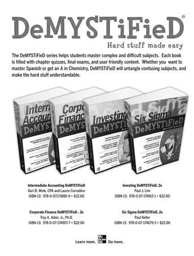 Cover for Six sigma demystified