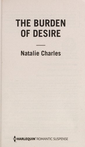 Cover for The burden of desire