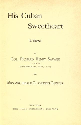 Cover for His Cuban sweetheart