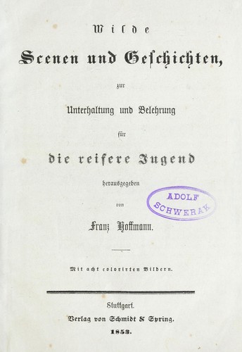 Cover for Wilde Scenen und Geschichten, zur Unterhaltung und Belehrung