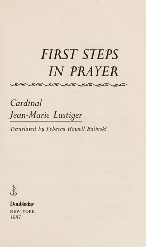 Cover for First steps in prayer