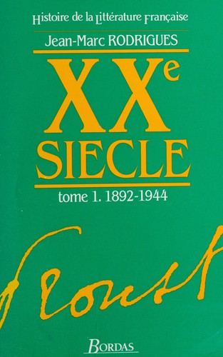 Cover for XXe siecle