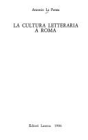 Cover for La cultura letteraria a Roma