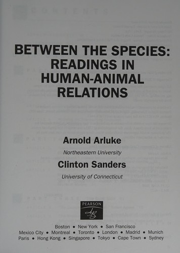 Cover for Between the species
