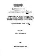 Cover for Directory of Japan Specialists and Japanese Studies Institutions in the United States and Canada