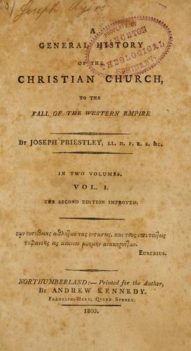 Cover for A general history of the Christian church ...