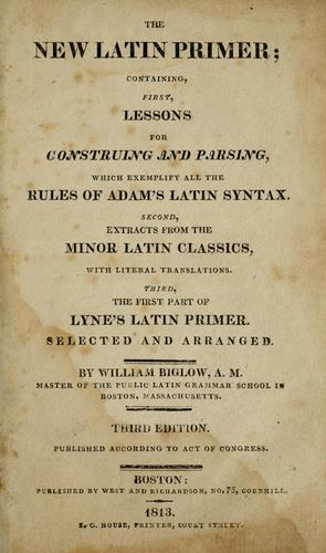 Cover for The new Latin primer