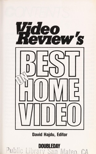 Cover for Video review's best on home video