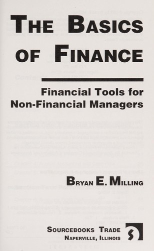 Cover for The basics of finance