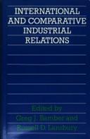 Cover for International and comparative industrial relations
