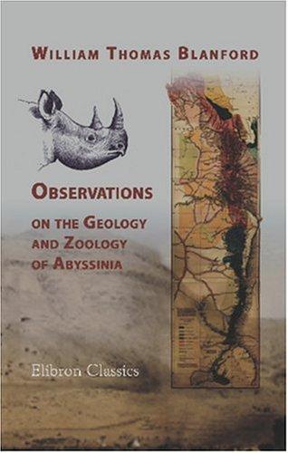 Cover for Observations on the Geology and Zoology of Abyssinia