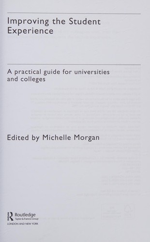 Cover for Improving the student experience