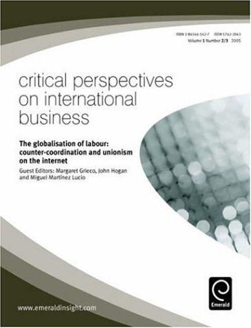 Cover for The globalisation of labour counter-coordination and unionism on the internet