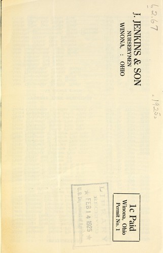 Cover for J. Jenkins & Son, nurserymen