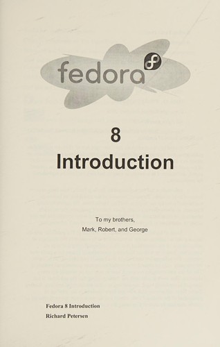 Cover for Fedora 8 introduction
