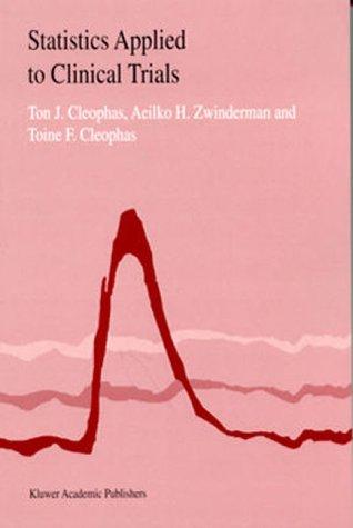 Cover for Statistics applied to clinical trials