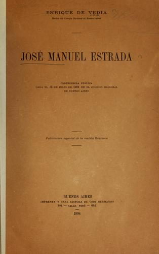 Cover for José Manuel Estrada.