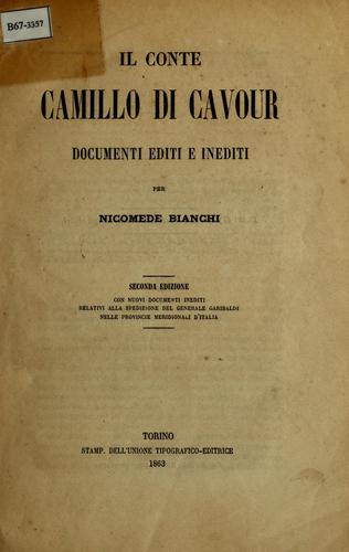 Cover for Il Conte Camillo di Cavour