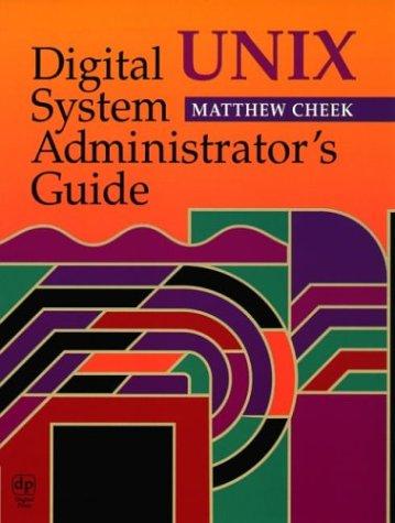 Cover for Digital UNIX system administrator's guide