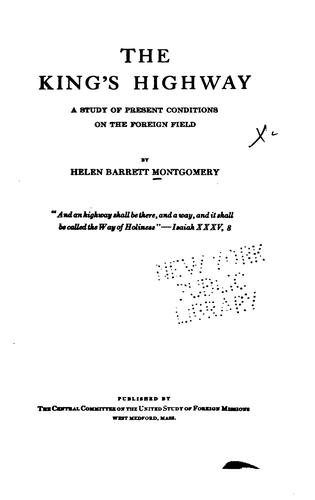 Cover for The King's highway