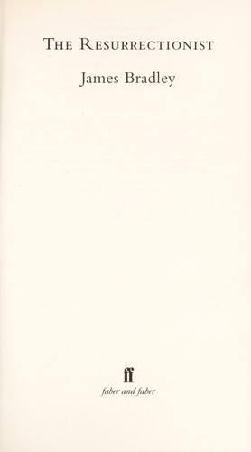 Cover for The resurrectionist