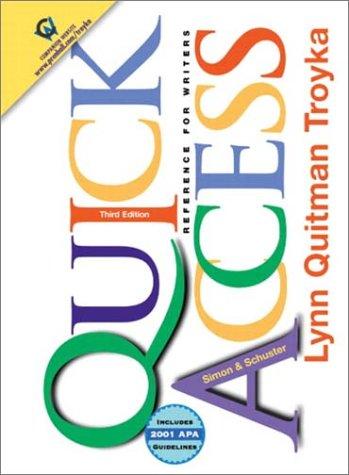 Cover for Quick Access Updates with 2001 APA Guidelines (3rd Edition)