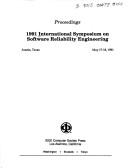 Cover for 1991 International Symposium on Software Reliablity Engineering