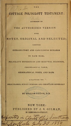 Cover for The Cottage polyglott Testament