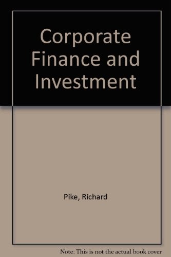 Cover for Corporate finance and investment