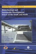 Cover for Biotechnology and sustainable development