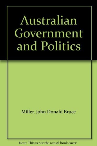 Cover for Australian government and politics