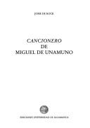 Cover for Cancionero de Miguel de Unamuno