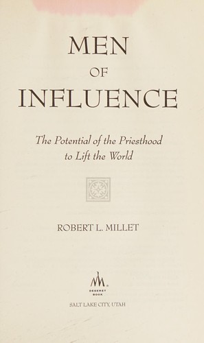 Cover for Men of influence