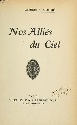 Cover for Nos alliés du ciel.
